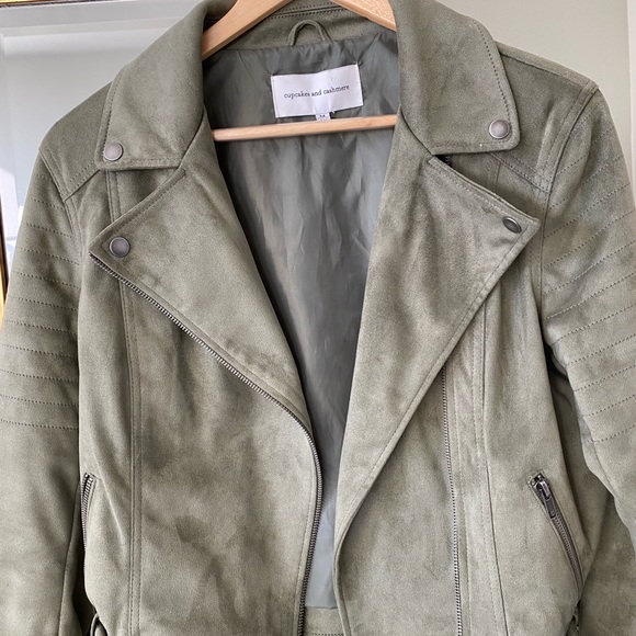 Cupcakes & Cashmere Dixie Moto Jacket (faux suede) - Picture 2 of 6